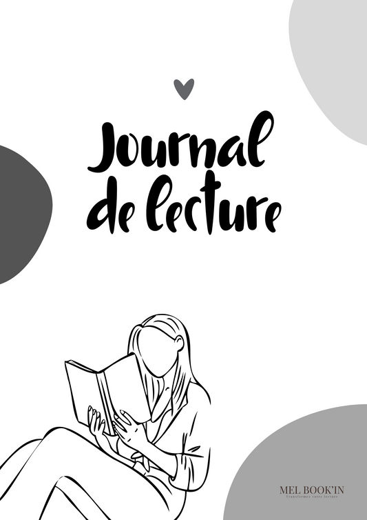 Journal de lecture à imprimer - Noir et Blanc