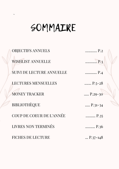 Journal de lecture à imprimer - "Cozy"